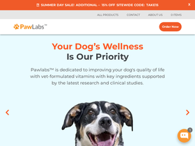 pawlabs.co homepage screenshot