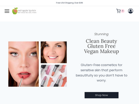 'redapplelipstick.com' screenshot