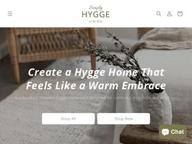 simplyhygge.com.au homepage screenshot
