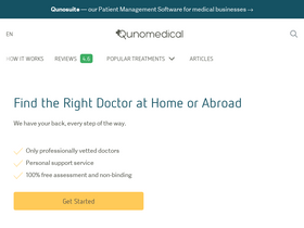 'qunomedical.com' screenshot