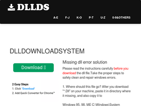 'dll-download-system.com' screenshot