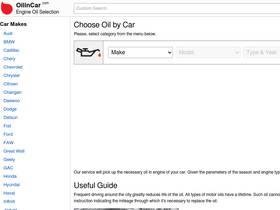 'oilincar.com' screenshot