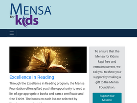'mensaforkids.org' screenshot