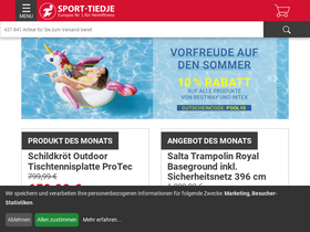 'sport-tiedje.de' screenshot