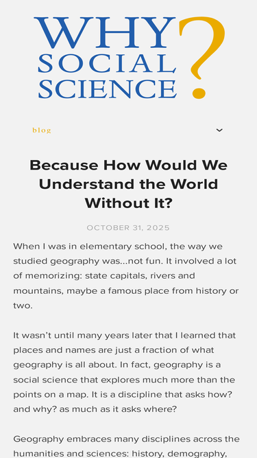 whysocialscience.com