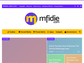 'mfidie.com' screenshot