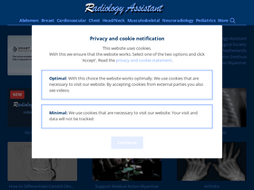 'radiologyassistant.nl' screenshot