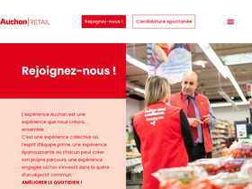 'auchan-recrute.fr' screenshot