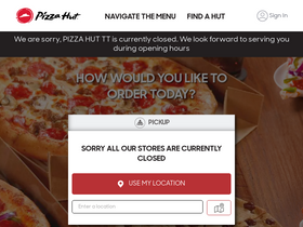 'pizzahut-tt.com' screenshot