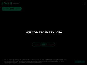'2050.earth' screenshot