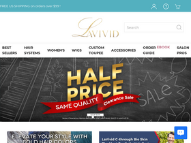 'lavividhair.com' screenshot