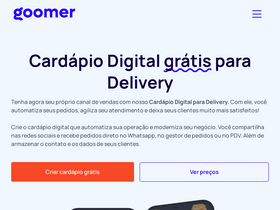 'goomer.app' screenshot