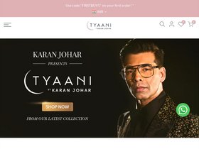 'tyaani.com' screenshot