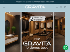 Gravita homepage screenshot