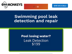 '600monkeys.com' screenshot