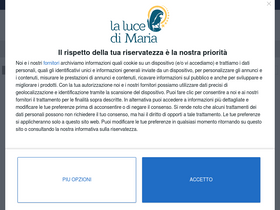 'lalucedimaria.it' screenshot