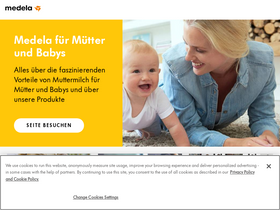'medela.de' screenshot
