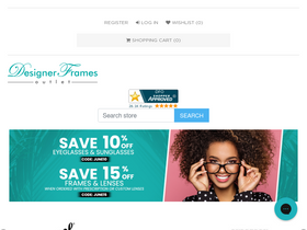 'designerframesoutlet.com' screenshot