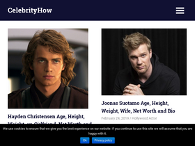 'celebrityhow.com' screenshot