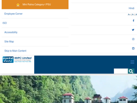 'nhpcindia.com' screenshot
