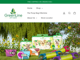 greenlinepetsupply.com homepage screenshot