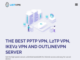 'listvpn.net' screenshot