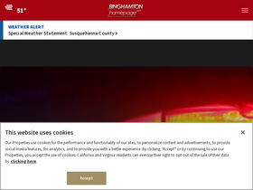 'binghamtonhomepage.com' screenshot