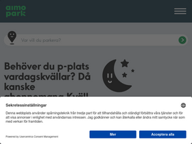'aimopark.se' screenshot