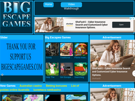 'bigescapegames.com' screenshot