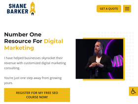 'shanebarker.com' screenshot