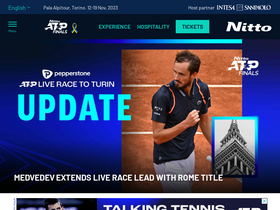 'nittoatpfinals.com' screenshot