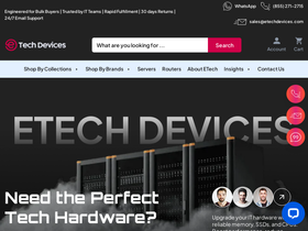 ETECH Devices homepage screenshot