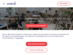 'sodexo.be' screenshot