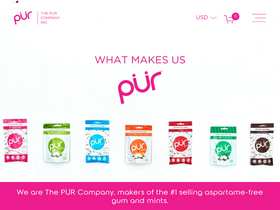 The PUR Company website screenshot