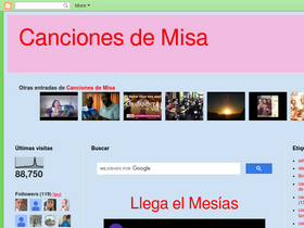 'canciones-de-misa.blogspot.com' screenshot