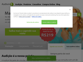 'audiumbrasil.com.br' screenshot