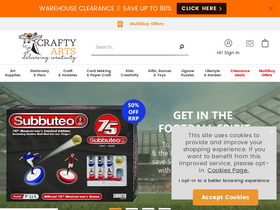 'craftyarts.co.uk' screenshot