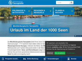 'mecklenburgische-seenplatte.de' screenshot