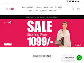 Bag X website screenshot