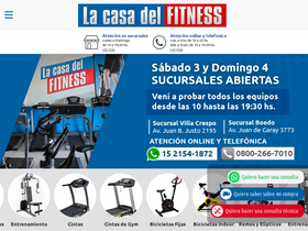 'lacasadelfitness.com' screenshot