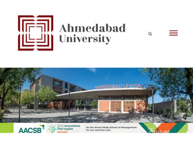 'ahduni.edu.in' screenshot