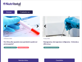 'nutritotal.com.br' screenshot