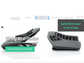 'kinesis-ergo.com' screenshot