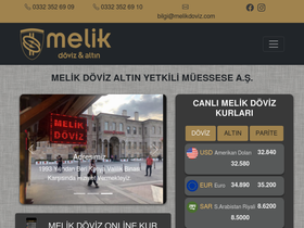 'melikdoviz.com' screenshot