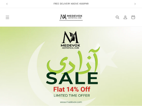 medevox.com homepage screenshot