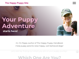 'thehappypuppysite.com' screenshot