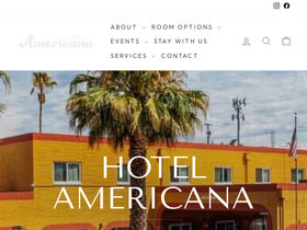 americanahotelaz.com homepage screenshot
