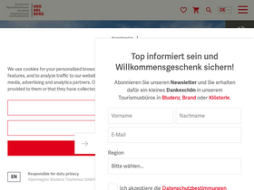 'vorarlberg-alpenregion.at' screenshot