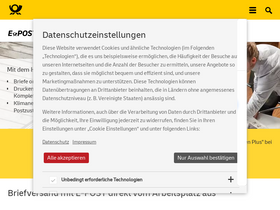 'epost.de' screenshot