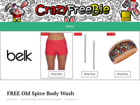'crazyfreebie.com' screenshot